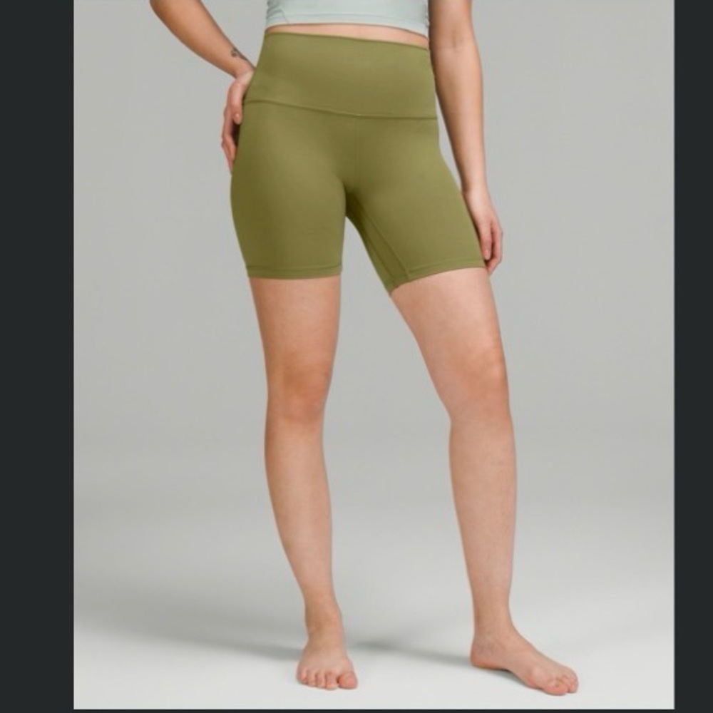 lululemon athletica Align™ High-Rise Bike Shorts - Bronze Green